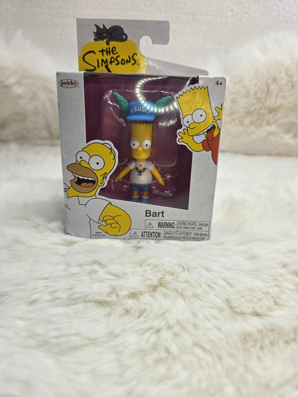 The Simpsons Bart Action Figure with Blue Krusty Horns Hat